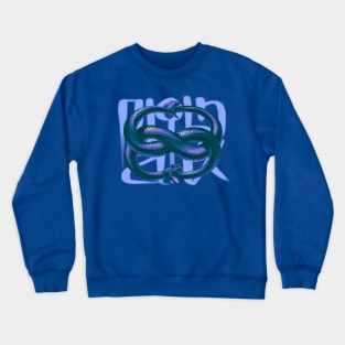 Snakes (blue) Crewneck Sweatshirt